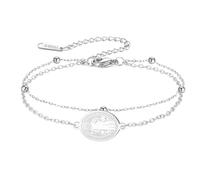 SIPURIS Saint Benedict Medals Bracelet St Benedict of Nursia Pendant Catholic Religious Amulet Jewelry for Women Men, 0.47x0.79in, Stainless Steel, no gemstone