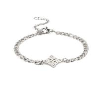 SIPURIS Witches Knot Bracelet Celtic Knot Pagan Wiccan Symbol Magic Knot Witchcraft Jewelry Bracelet Stainless Steel Adjustable Charm Chain Bracelet Jewelry for Women Men, 17+5cm, Stainless Steel, no