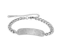 SIPURIS Zakiram Bracelet for Women and Men Tibetan Buddhist Hand Rope Containing Auspicious Lotus Flower Religious Jewelry, 1.5*0.39in, Stainless Steel, no gemstone