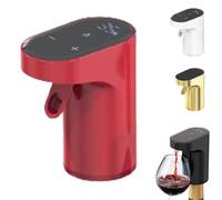 Sipvault - Drink Dispenser Liquor, Sip Vault Drink Dispenser Whiskey, Sipvault Smart Dispenser Alcohol,Electric Wine Decanter Aerator Dispenser Pourer Adjustable Quantity Liquor Wine Pump (Red)