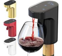Sipvault - Drink Dispenser Liquor, Sipvault Smart Dispenser, Electric Wine Decanter Aerator Dispenser Pourer, Adjustable Quantity Liquor Wine Pump (Black)