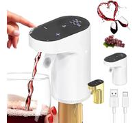 Sipvault - Smart Liquor Dispenser, Electric Wine Decanter Aerator, Adjustable Quantity for Alcohol (White)