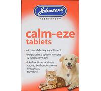 SIPW Johnson's Calm-eze Calming Relief Tablets Nervous Hyperactive Dogs and Cats … (36 Tablets)