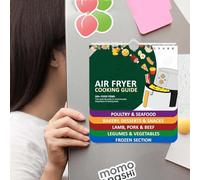 Siqian Air Fryer Cheat Sheet Magnets Cooking Guide Booklet, Air Fryer Cooking Times, Airfryer Cookbook Air Fryer Cheat Sheet for Books Instant Air Fryer Accessories Oven Cooking Pot Temp Guide