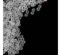 Siqian Loom Bands S Clips, 240Pcs Clear Rubber Band Connectors, Refill Kit for DIY Bracelet and Necklace Making, Craft Jewelry Accessories for Kids and Crafters