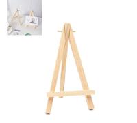 Siqian Mini Easels Display，2Pcs Wooden Mini Easel Stand Tabletop Art Display Easels Small Stand Small Painting Easel，Desktop Holder Stand Displaying Canvas Paintings,Drawing，Weddings，Kids，Yellow