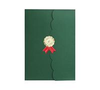 SIQITECHUK 5Pcs A4 Certificate Holder, Modern Style, Green, A4, Cardboard, 5 Sheets, 12x8.5in, 0.3mm Thick, Straight Cut, Top Position, Folder, Certificate Holder