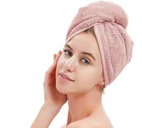 SIQITECHUK Hair Towel Microfibre Hair Towel Hair Wrap Hair Turbans for Wet Hair Rapid Drying Plopping Hair Wrap Head Towel Cap Shower Cap Anti Frizz Super Absorbent Dry Hair Hat for Curly Long Hair