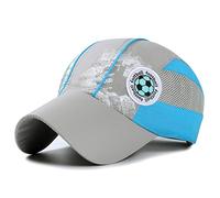 SIQITECHUK Kids Quick Dry Mesh Baseball Cap - Breathable Lightweight Outdoor Sports Adjustable Snapback for Children, Summer Sun Visor 51-54cm