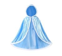 SIQITECHUK Princess Hooded Cape Winter Warm Coat for Girls Velvet Ponchos Fancy Dress Accessories Princess Dress Up Costume for Halloween Christmas Carnival Birthday Dancing Party Cosplay