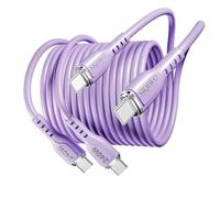 SIQIWO 240W USB C to USB C Cable, [2M/2 Pack] PD 5A Type C Fast Charging Cord for iPhone 16/16 Pro/15 Plus/15 Pro Max, iPad Mini 6/Pro 2021, MacBook Pro 2020, Samsung Galaxy S24 23 Ultra S22, LG etc