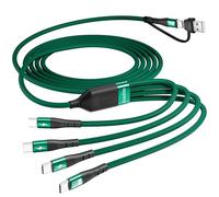 SIQIWO 4 in 2 Multi USB C Cable, 100W PD Fast Charging, Nylon Braided, 1.2M