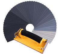 SIQUK 48 Pcs Wet and Dry Sandpaper with Sanding Block Sander 120 to 7000 Grits Sanding Paper Assorted 9 x 3.6 Inches Abrasive Paper for Automotive Sanding Wood Furniture Finishing