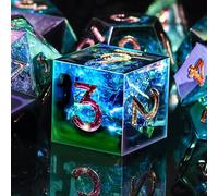 SIQUK 7PCS DND Dice 7 Die Polyhedral Dice D4 D6 D8 D10 D12 D20 D% Polyhedral Dice Set for Dungeons and Dragons D&D RPG MTG