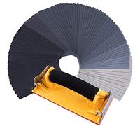 SIQUK 80 Pcs Wet and Dry Sandpaper with Sanding Block 120 to 7000 Assorted Grids, 9 x 3.6 Inches Abrasive Sanding Sheets for Automotive Sanding Wood Furniture Finishing
