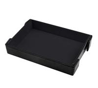 SIQUK Magnetic Folding Dice Tray Rectangle Dice Rolling Tray Holder Storage PU Leather Foldable Box for D&D RPG Games, Black