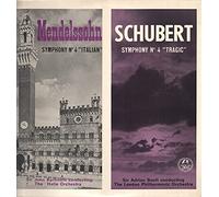 Sir Adrian Boult / London Philharmonic / Sir John Barbirolli - Mendelssohn: Symphony No.4 Italian, Schubert: Symphony No. 4 Tragic [LP]