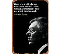 Sir Alex Ferguson quotes Poster Tin Sign Cafe bar Home Wall Art Decoration Retro Metal Tin Sign 8x12 inch