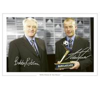 Sir Bobby Robson & Alan Shearer - Newcastle United Autographed Signed 6x4 Photo