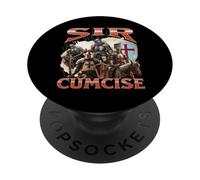 Sir Cumcise Funny Offensive Knight Meme Bootleg Graphic PopSockets Adhesive PopGrip