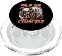 Sir Cumcise Funny Offensive Knight Meme Bootleg Graphic PopSockets PopGrip for MagSafe