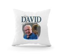 Sir David Attenborough Decorative Cushion Cover with Filling for Car Cushion and Sofa