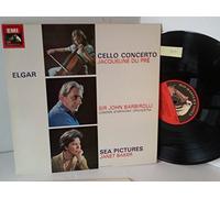 Sir Edward Elgar - ELGAR. JACQUELINE DU PRE, LONDON ORCHESTRA, SIR JOHN BARBIROLLI, JANET BAKER cello concerto/ sea pictures, ASD 655