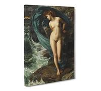 Sir Edward John Poynter Sacrifice To The Sea Canvas Print | Gallery Wrapped 30mm Frame Wall Art | 20x14 inches | Ready to Hang | Coastal Seascape Picture | Living Room Bedroom Lounge Office
