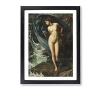 Sir Edward John Poynter Sacrifice To The Sea Classic Painting Framed Print | A2 Black Framed Wall Art | Ready to Hang | Classic Nautical Picture | Living Room Bedroom Lounge Office