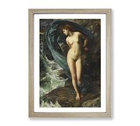 Sir Edward John Poynter Sacrifice To The Sea Classic Painting Framed Print | A2 Oak Framed Wall Art | Ready to Hang | Classic Nautical Picture | Living Room Bedroom Lounge Office