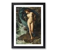 Sir Edward John Poynter Sacrifice to The Sea Framed Print | A2 Black Framed Wall Art | Ready to Hang | Modern Nautical Picture | Living Room Bedroom Lounge Office