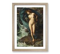 Sir Edward John Poynter Sacrifice to The Sea Framed Print | A2 Oak Framed Wall Art | Ready to Hang | Modern Nautical Picture | Living Room Bedroom Lounge Office
