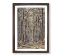Sir Edward John Poynter The Woods Framed Print | A2 Walnut Framed Wall Art | Ready to Hang | Modern Landscape Picture | Living Room Bedroom Lounge Office