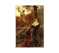 Sir Frank Francis Dicksee Chivalry 1885 Canvas Art Poster And Wall Art Picture Print Modern Family Bedroom Decor Unframe 20x30inch(50x75cm)