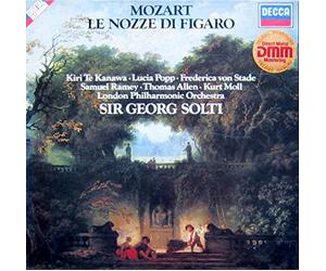 Sir Georg Solti & London Philharmonic Orchestra / Kiri Te Kanawa / Lucia Popp / Frederica von Stade / Samuel Ramey / Thomas Allen / Kurt Moll u.a. - Mozart: Le Nozze di Figaro (Gesamtaufnahme, italienisch) [Vinyl Schallplatte] [4 LP Box-Set]