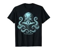 Sir I Am Reading Shoosh Cute Octopus Book Lover Reader Humor Value Graphic T-Shirt