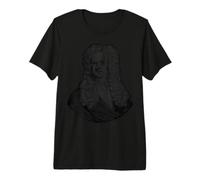 Sir Isaac Newton Face Portrait Gravity Science Premium T-Shirt