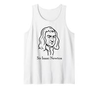 Sir Isaac Newton Minimalist Drawing Tank Top
