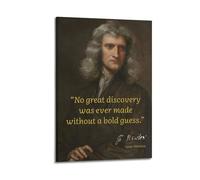Sir Isaac Newton Motivation EducationalWall Decoration Posters Motivational Wall Posters Suitable for Office Gym Bedroom Decoration AestheticFrame-style 12x18inch(30x45cm)