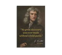 Sir Isaac Newton Motivation EducationalWall Decoration Posters Motivational Wall Posters Suitable for Office Gym Bedroom Decoration AestheticUnframe-style 16x24inch(40x60cm)