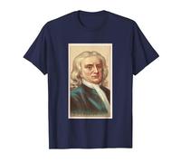 Sir Isaac Newton T Shirt T-Shirt, Men, Navy Blue, 5X-Large