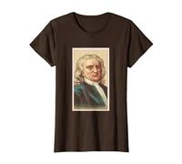 Sir Isaac Newton T Shirt T-Shirt, Women, Brown, Small