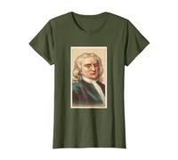 Sir Isaac Newton T Shirt T-Shirt, Women, Olive Green, 3X-Large