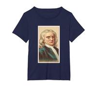 Sir Isaac Newton T Shirt T-Shirt, Women's Plus, Navy Blue, 6X
