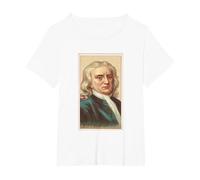 Sir Isaac Newton T Shirt T-Shirt, Women's Plus, White, 1X