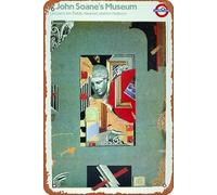 Sir John Soane's Museum Funny Metal Novelty Tin Sign Metal Retro Wall Decor for Home,Street,Bars,Restaurants,Cafes,Store Sign Gift 12 X 8 INCH Metal Sign