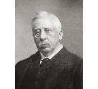 Sir Joseph Whitwell Pease 1st Baronet 1828-1903. British Liberal Party politician. From The Business Encyclopaedia and Legal Adviser published 1907. Poster Print by Ken Welsh (12 x 16)
