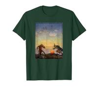 Sir Mordred & King Arthur Fighting (1922) T-Shirt, Men, Dark Green, Large