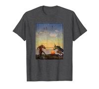 Sir Mordred & King Arthur Fighting (1922) T-Shirt, Men, Dark Heather Grey, 3X-Large