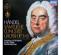 Sir Neville Marriner & Academy of St. Martin-in-the-Fields / George Malcolm (Cembalo und Orgel) / Stanislav Heller (Cembalo) / Thurston Dart (Cembalo) / Andrew Davis (Orgel) - Sämtliche Concerti Grossi Op. 3+6 [4x Vinyl LP]